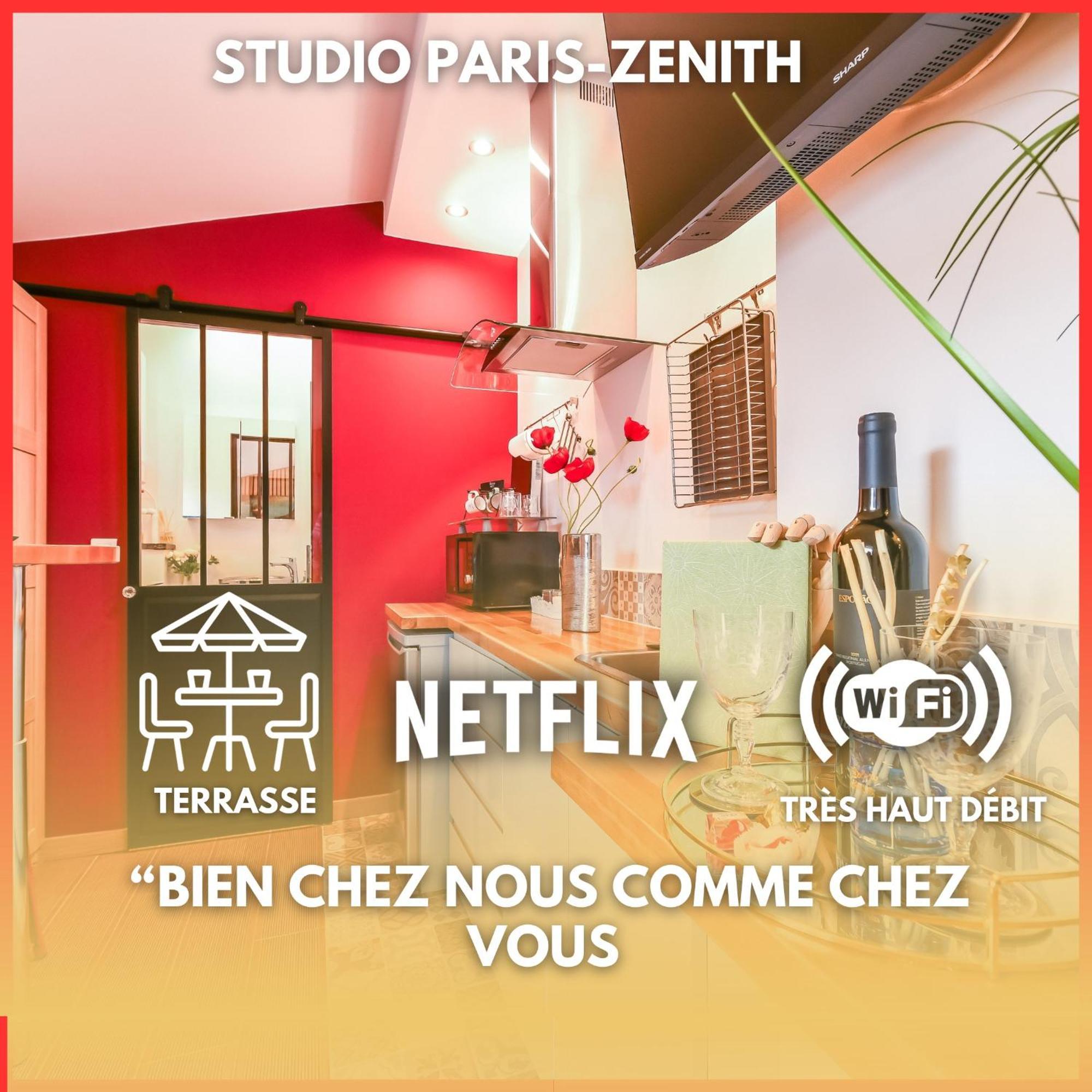 Paris-Zenith-Bienvenue-Terrasse-Netflix Pantin Exterior foto